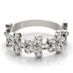 Stackable Wedding Ring, in White Gold - 84981