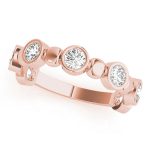 Stackable Wedding Ring, in Rose Gold - 84983