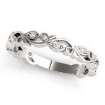 Stackable Wedding Ring, in Platinum - 84985