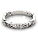 Stackable Wedding Ring, in White Gold - 84985