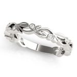 Stackable Wedding Ring, in Platinum - 84987