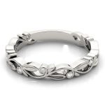 Stackable Wedding Ring, in White Gold - 84987