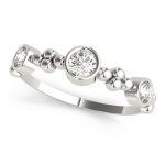 Stackable Wedding Ring, in White Gold - 84988