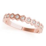 Stackable Wedding Ring, in Rose Gold - 84989