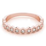 Stackable Wedding Ring, in Rose Gold - 84989