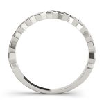 Stackable Wedding Ring, in White Gold - 84989