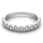 Stackable Wedding Ring, in White Gold - 84989