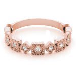 Stackable Wedding Ring, in Rose Gold - 84993