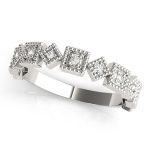 Stackable Wedding Ring, in White Gold - 84993