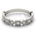 Stackable Wedding Ring, in Platinum - 84993