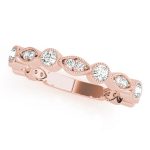 Diamond Wedding Ring, in Rose Gold - 51077