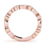 Diamond Wedding Ring, in Rose Gold - 51077