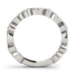 Diamond Wedding Ring, in White Gold - 51077