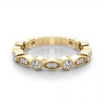 Diamond Wedding Ring, in Yellow Gold - 51077