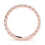 Diamond Wedding Ring, in Rose Gold - 84651