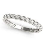 Diamond Wedding Ring, in White Gold - 84651