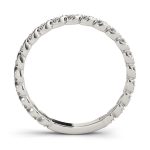 Diamond Wedding Ring, in White Gold - 84651