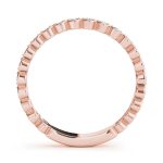 Diamond Wedding Ring, in Rose Gold - 84652