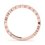 Diamond Wedding Ring, in Rose Gold - 84653