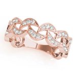 Fashion Wedding Ring, in Rose Gold - 84809