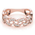 Fashion Wedding Ring, in Rose Gold - 84809