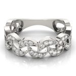 Fashion Wedding Ring, in Platinum - 84809