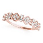 Fashion Wedding Ring, in Rose Gold - 84922