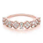 Fashion Wedding Ring, in Rose Gold - 84922