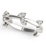 Stackable Fashion Ring, in White Gold - 85009