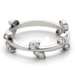 Stackable Fashion Ring, in White Gold - 85009