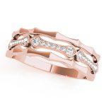 Fashion Wedding Ring, in Rose Gold - 85010