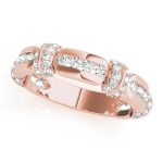 Fashion Wedding Ring, in Rose Gold - 85011