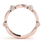 Fashion Wedding Ring, in Rose Gold - 85011