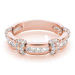 Fashion Wedding Ring, in Rose Gold - 85011