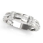 Fashion Wedding Ring, in White Gold - 85011