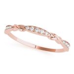 Fashion Wedding Ring, in Rose Gold - 85012