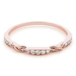 Fashion Wedding Ring, in Rose Gold - 85012