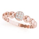 Fashion Wedding Ring, in Rose Gold - 85013