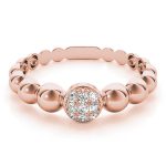 Fashion Wedding Ring, in Rose Gold - 85013