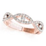 Fashion Wedding Ring, in Rose Gold - 85014