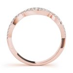 Fashion Wedding Ring, in Rose Gold - 85014