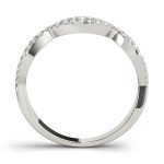 Fashion Wedding Ring, in White Gold - 85014