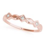 Fashion Wedding Ring, in Rose Gold - 85016