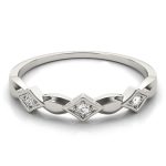 Fashion Wedding Ring, in Platinum - 85016