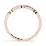 Fashion Wedding Ring, in Rose Gold - 85018