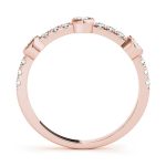 Fashion Wedding Ring, in Rose Gold - 85023