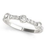 Fashion Wedding Ring, in Sterling Silver - 85023