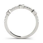 Fashion Wedding Ring, in White Gold - 85023