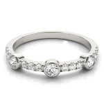 Fashion Wedding Ring, in Platinum - 85023