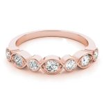 Fashion Wedding Ring, in Rose Gold - 85024